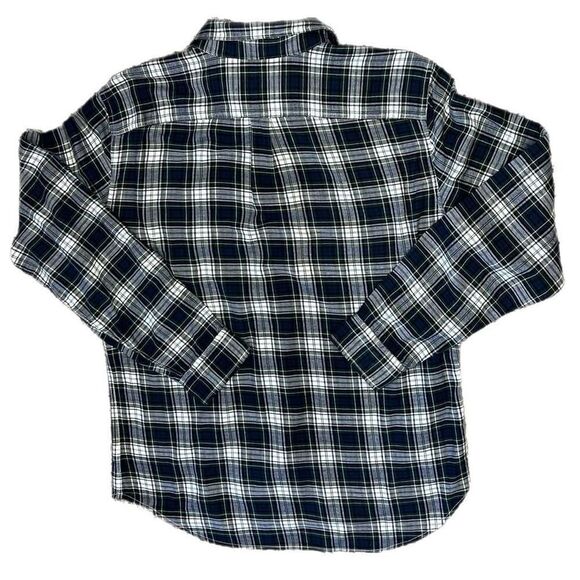 Gap Plaid Flannel Shirt. Tarnteal. Size Large. Great Condition! - Picture 4 of 7